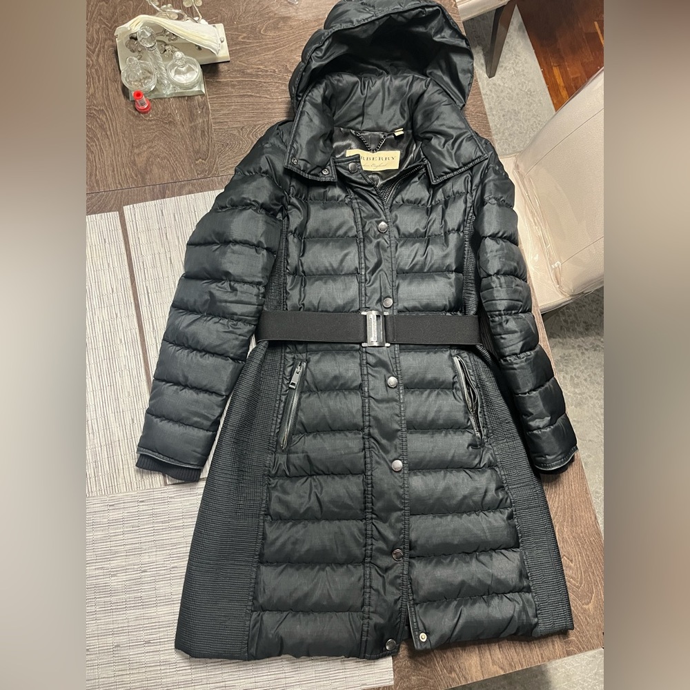 Burberry black jacket size 10